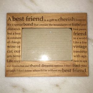 Wood best friend frame